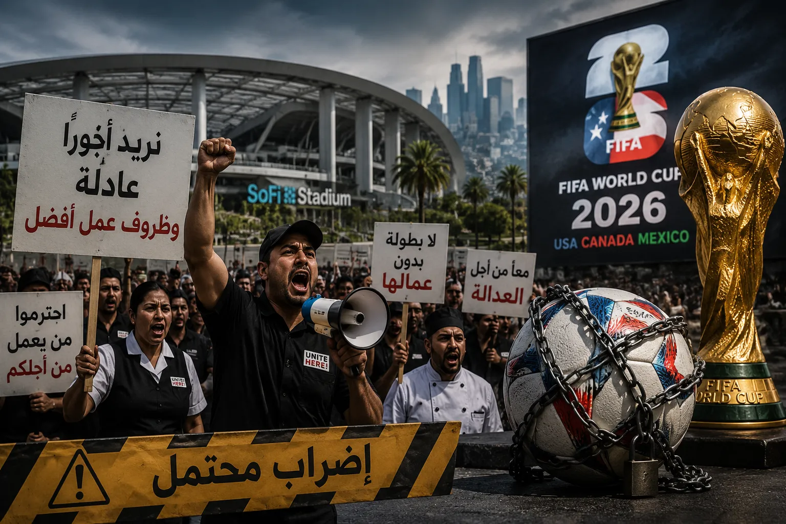 قبل صافرة البداية..شبح الإضرابات يهدد مونديال 2026 في أمريكا