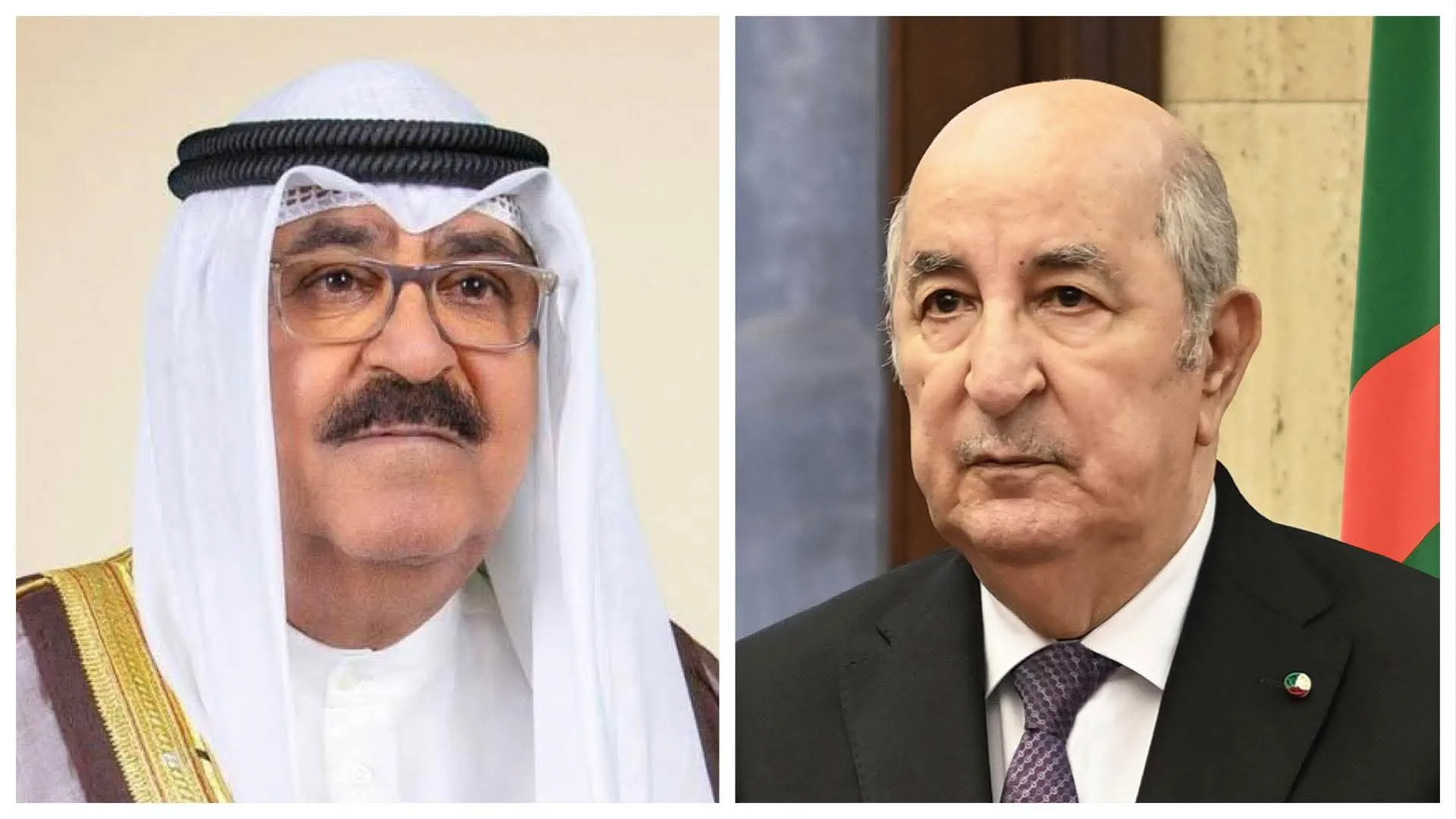 أمير دولة الكويت يهنئ الرئيس تبون بمناسبة ذكرى الثورة المجيدة