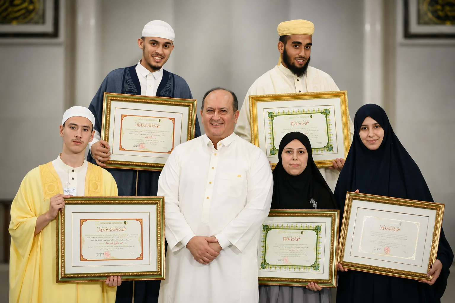 الوزير الأول يكرّم المتوجين في مسابقات حفظ القرآن الكريم بجامع الجزائر