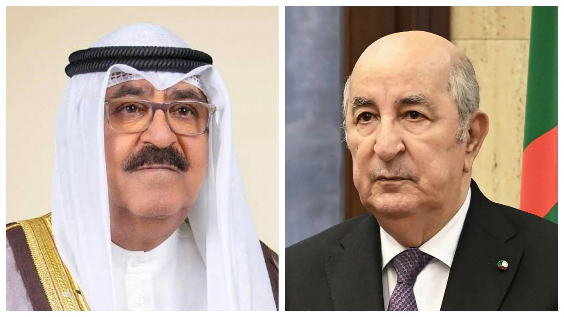 أمير الكويت يعزي الرئيس تبون في ضحايا حادث مؤسسة الطفولة المسعفة