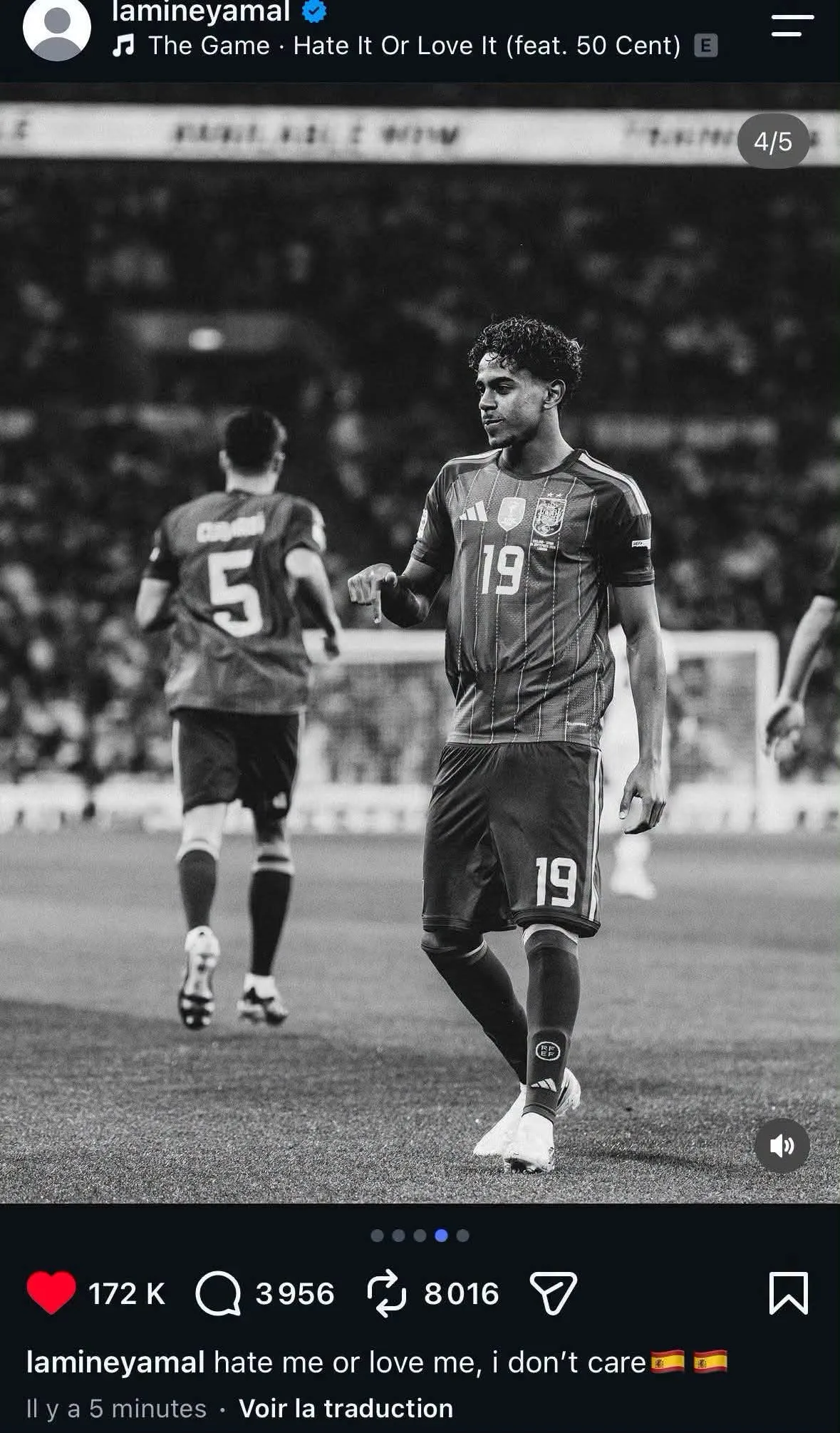 لامين يامال يثير الجدل برسالة غامضة بعد تألقه مع منتخب إسبانيا