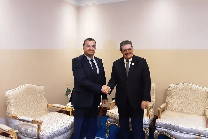 عرقاب يتحادث مع الأمين العام لمنتدى الدول المصدرة للغاز