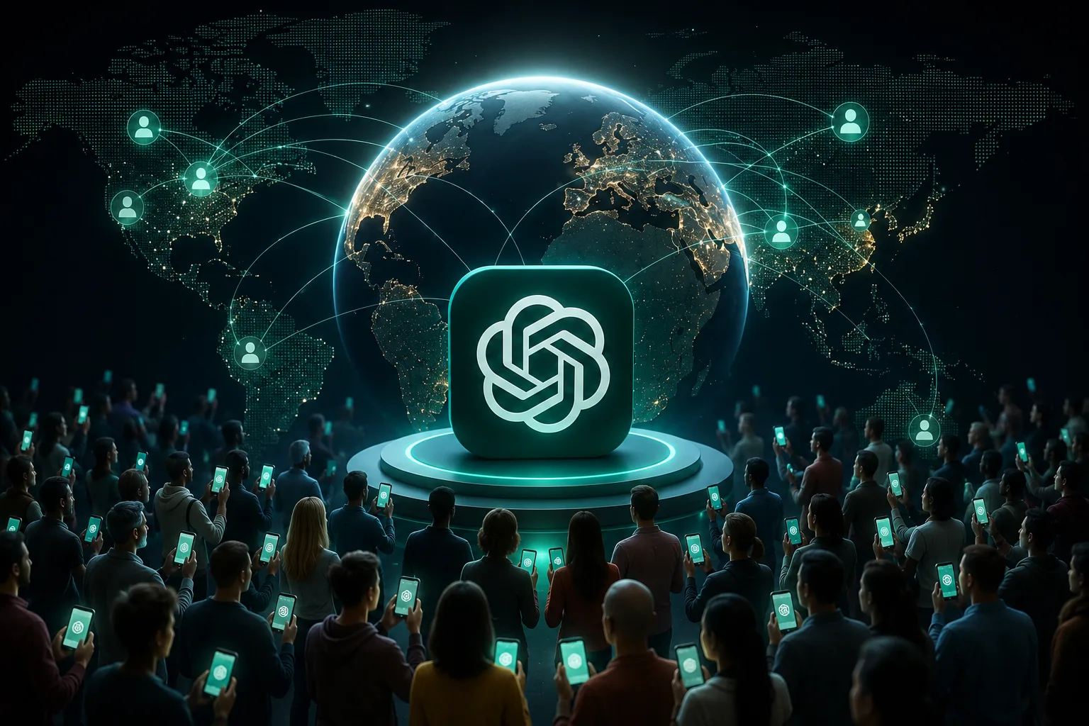تطبيق ChatGPT يتجاوز 900 مليون مستخدم أسبوعي حول العالم