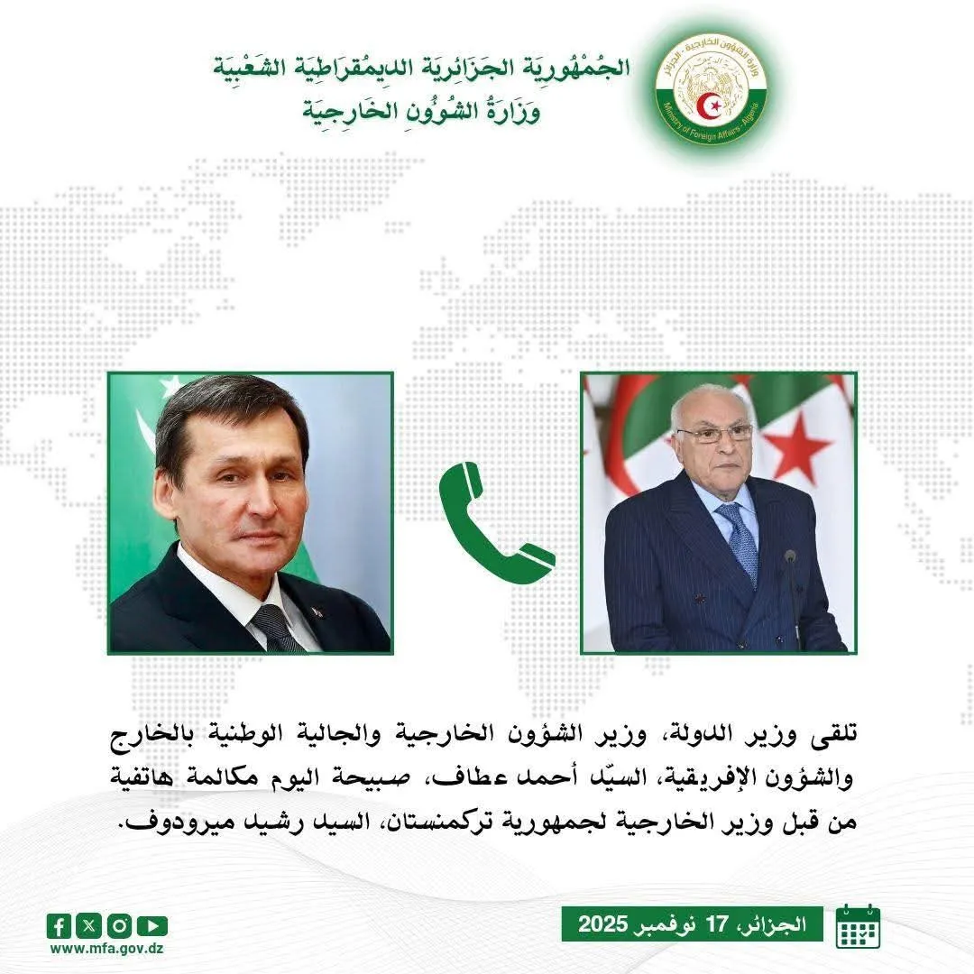 استعراض العلاقات بين الجزائر تركمنستان