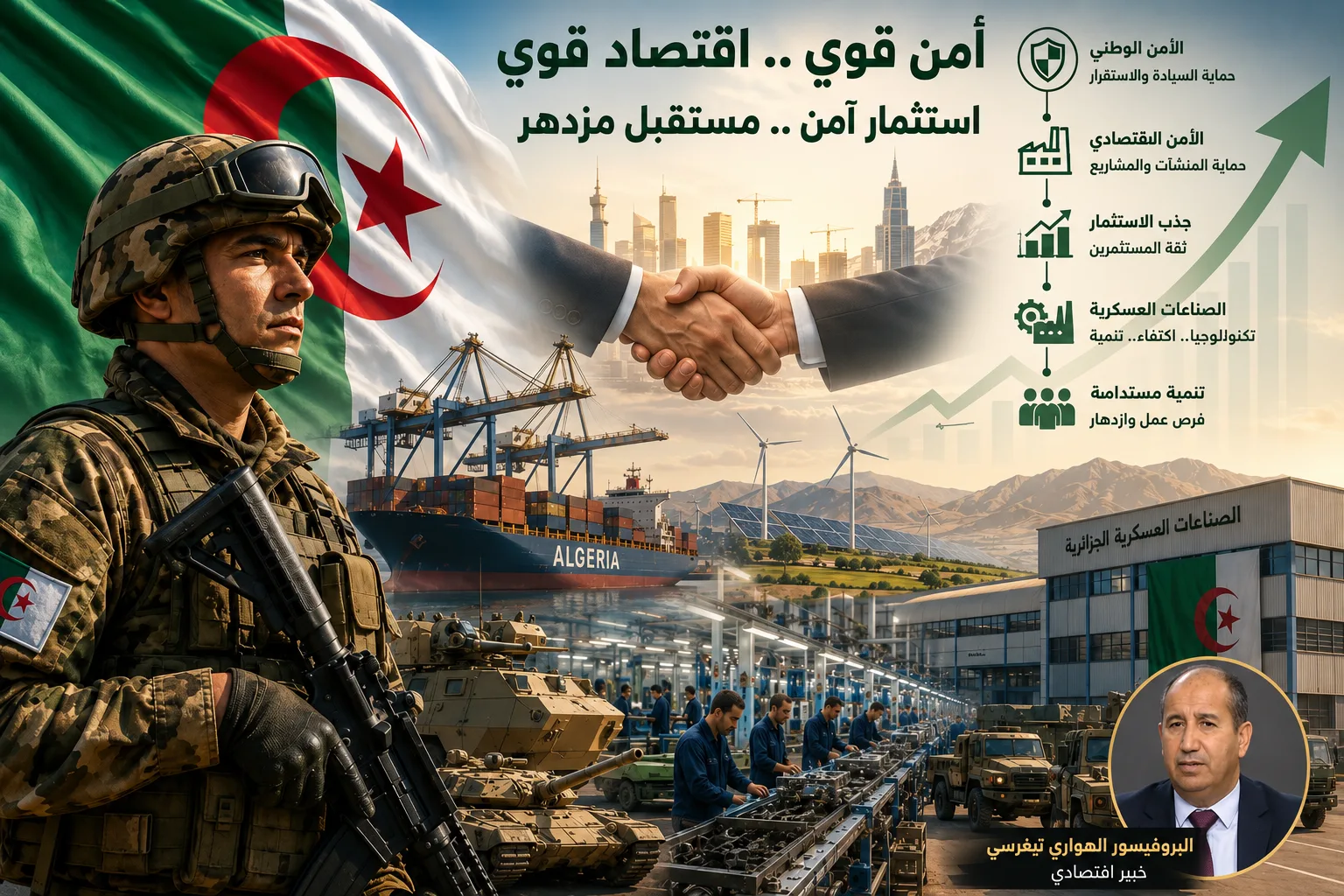 الجيش الوطني الشعبي...قوة الردع ومحرك الثقة الاقتصادية